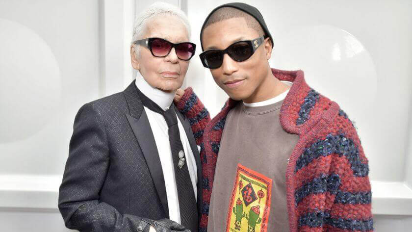 Karl Lagerfeld and Pharrell
